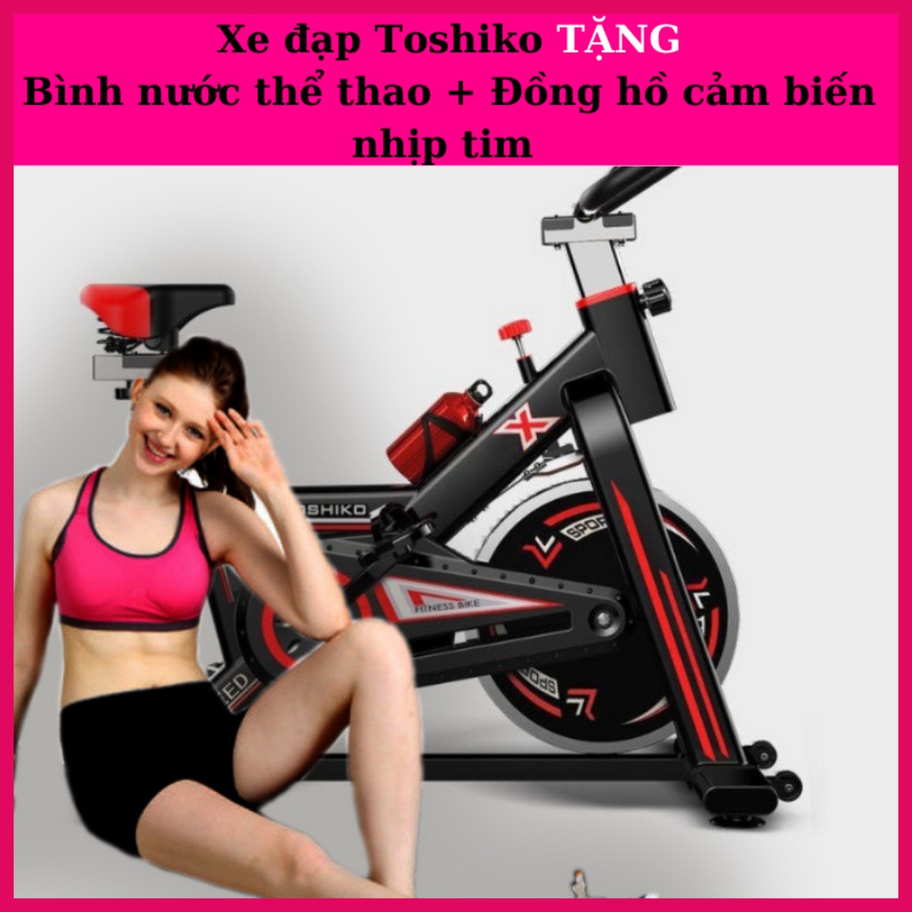 Xe đạp tập gym thể dục tại nhà Toshiko kèm quà tặng + Bảo hành 36 tháng