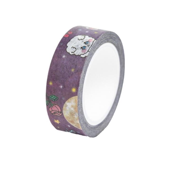 Cuộn Băng Dán Trang Trí ARTBOX Hàn Quốc Họa Tiết Bichon Màu Tím Dễ Thương