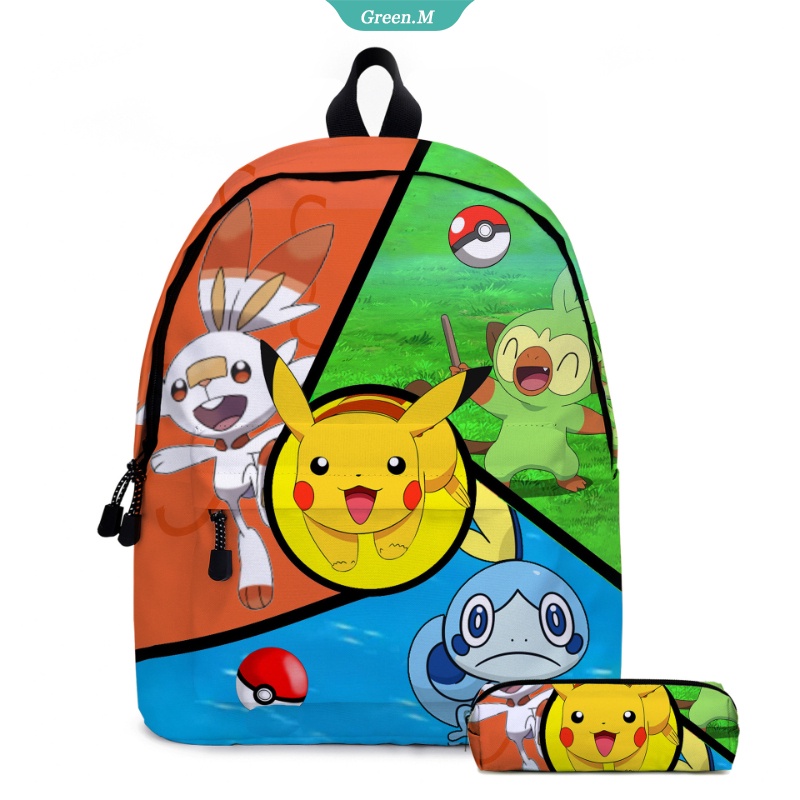 Balo Đi Học Họa Tiết Pokemon Pikachu Dễ Thương Làm Quà Tặng Sinh Nhật Cho Bé