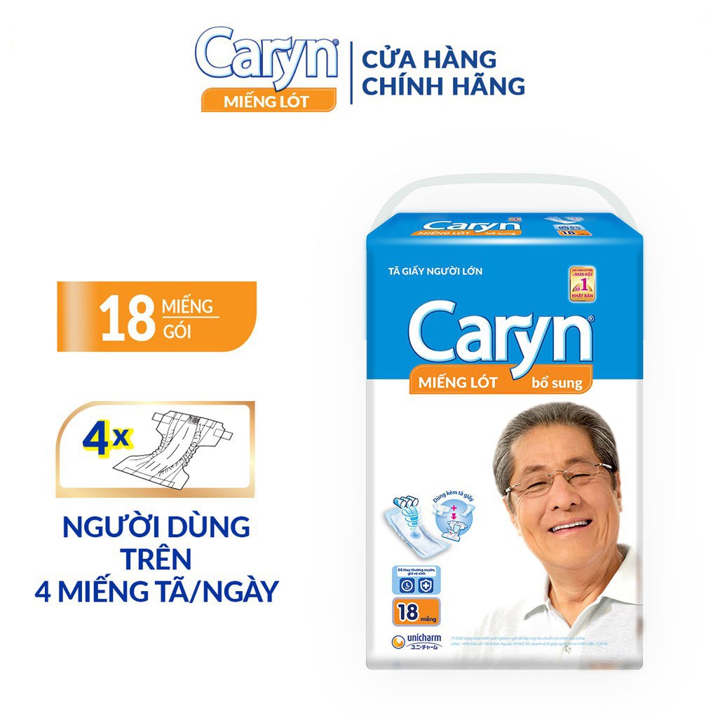 Miếng lót người già caryn bổ sung 18 miếng, miếng lót bổ sung cho người lớn - ảnh sản phẩm 2