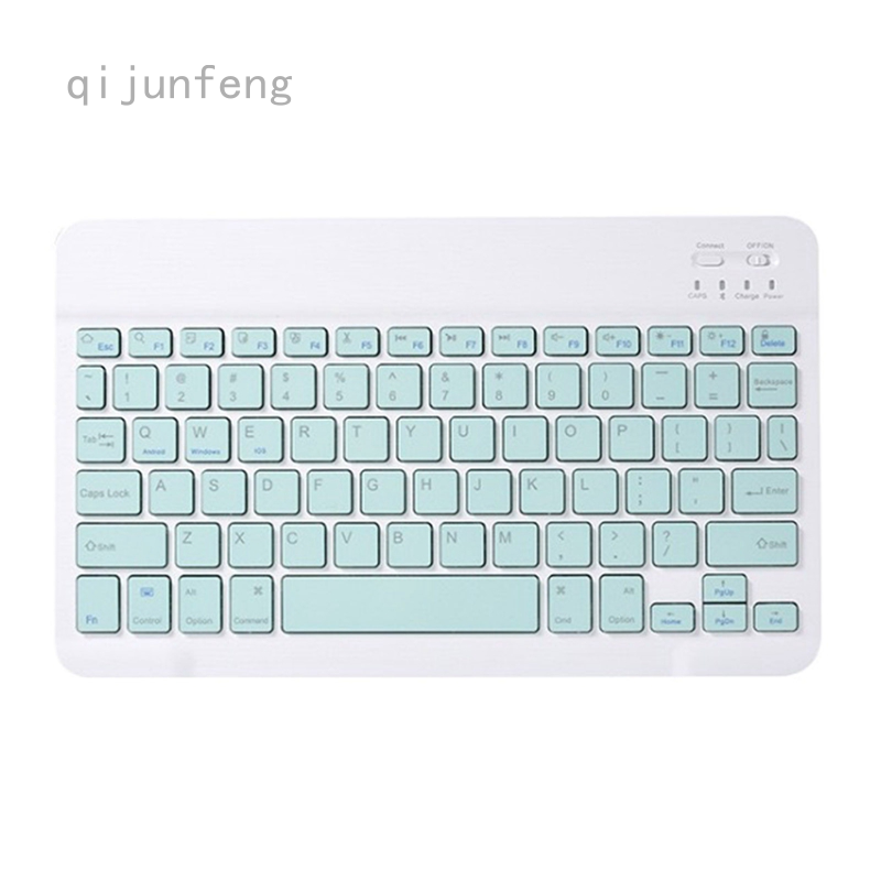 Bàn Phím Bluetooth Không Dây Mini Qijunfeng Cho Ipad Apple Iphone Tablet Android Phone Windows Ios Size 7 &quot;/ 10&quot;