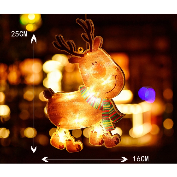 Đèn Treo Trang Trí Chủ Đề Giáng Sinh Noel Christmas Dùng Để Treo Cửa Treo Tường Rất Bắt Mắt - Kemshop K71