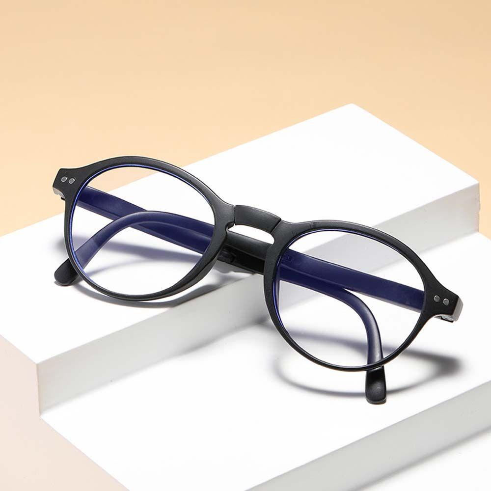 Kính Đọc Sách Chống Bức Xạ Gọng Đen Tròn WMES15H Cho Nam + 1.0 ~ + 4.0