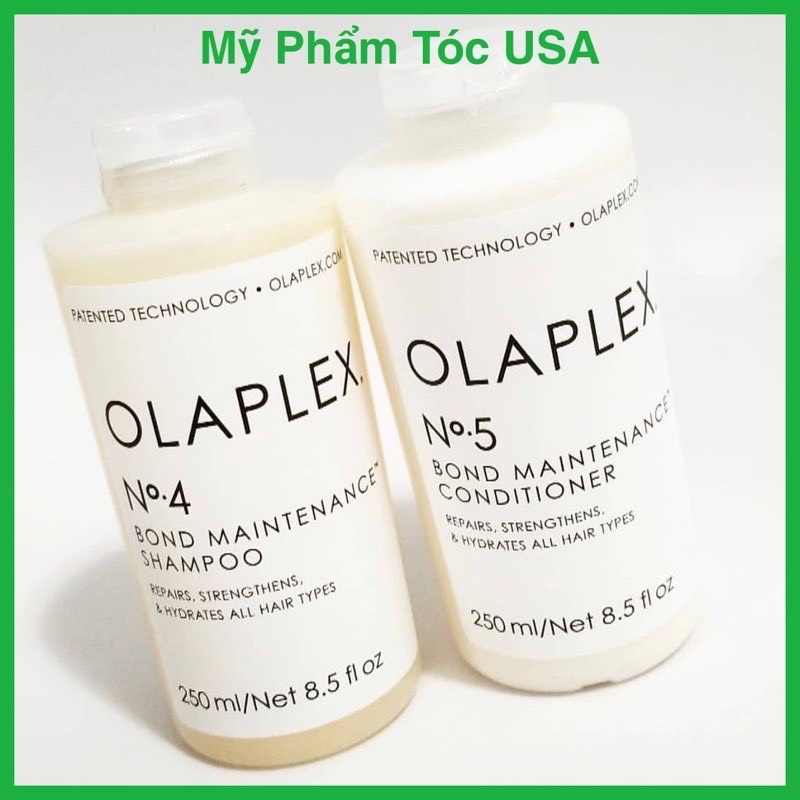 Gội xả phục hồi tóc hư tổn Olaplex No4-Olaplex No5 dung tích 250ml