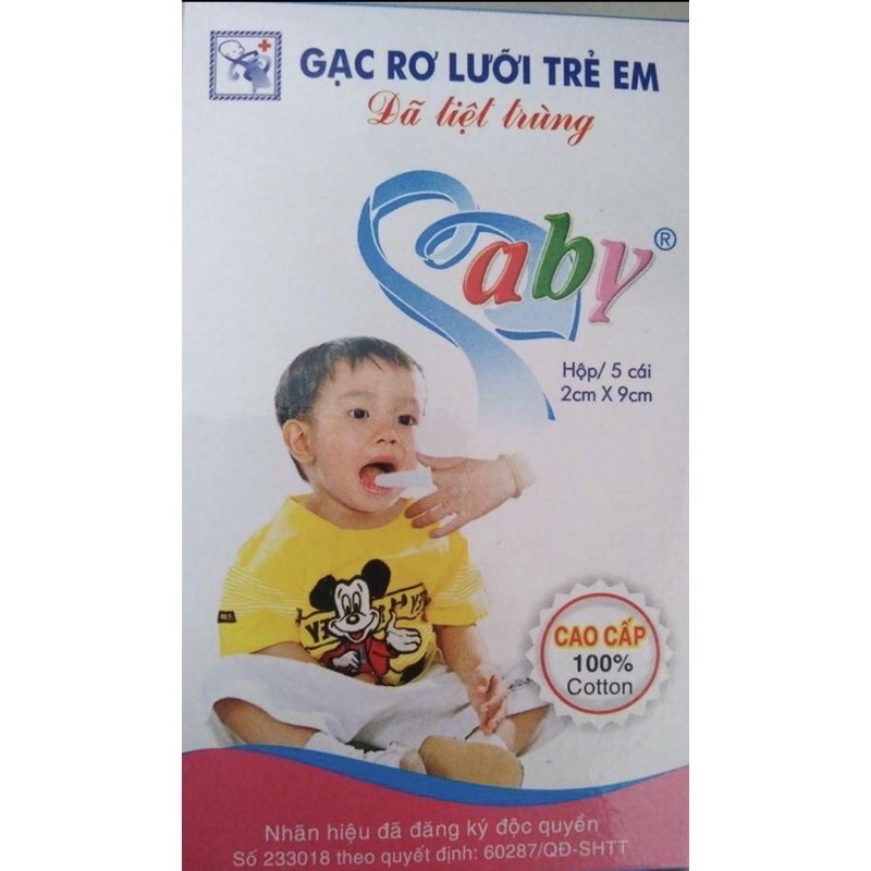 Rơ lưỡi baby cho bé hộp 50c-vệ sinh lưỡi và khoang miệng cho bé