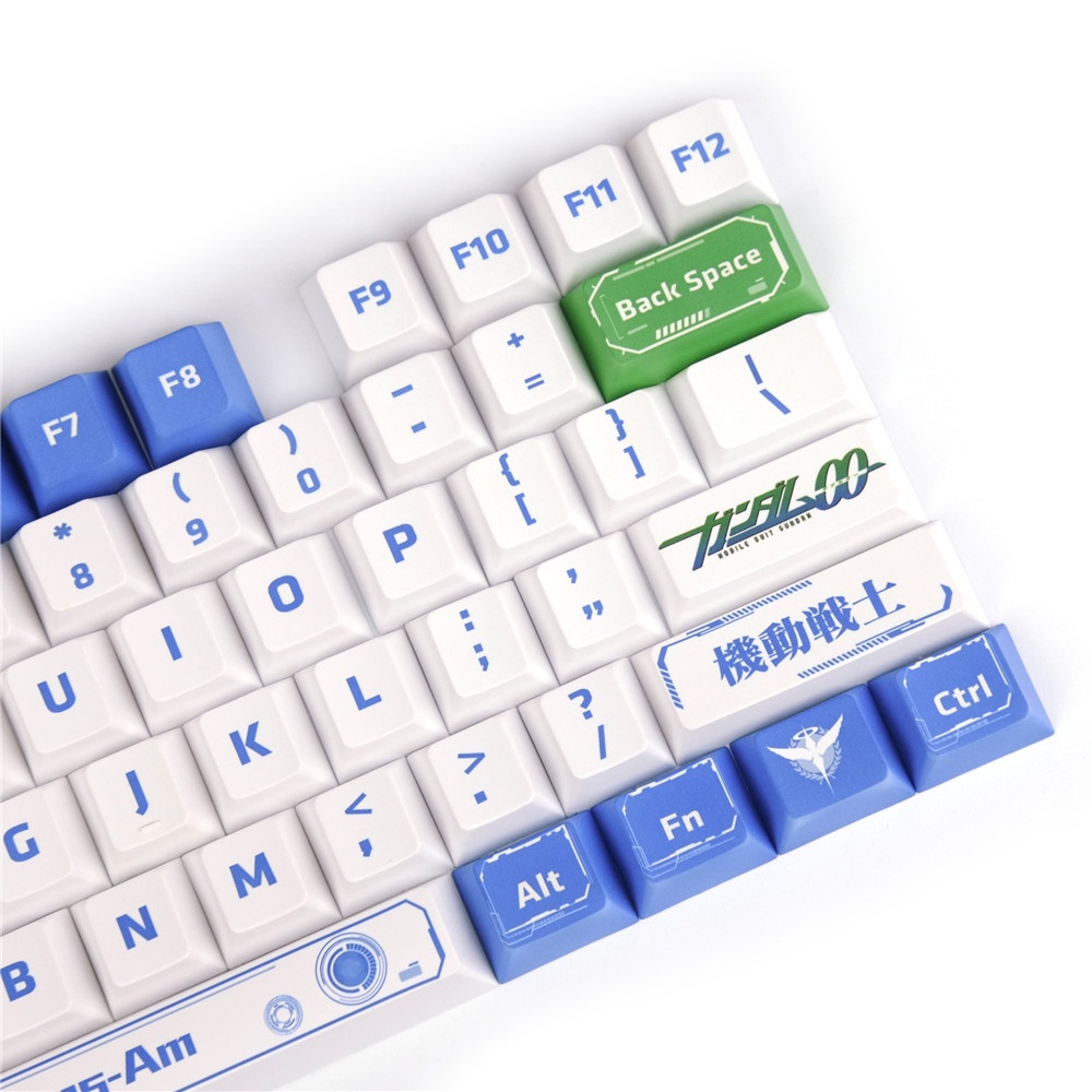 GMK Gundam Mecha Warrior keycaps, 125 phím keycaps Cherry Profile DYE-SUB Cá nhân hóa GMK Keycaps cho bàn phím cơ