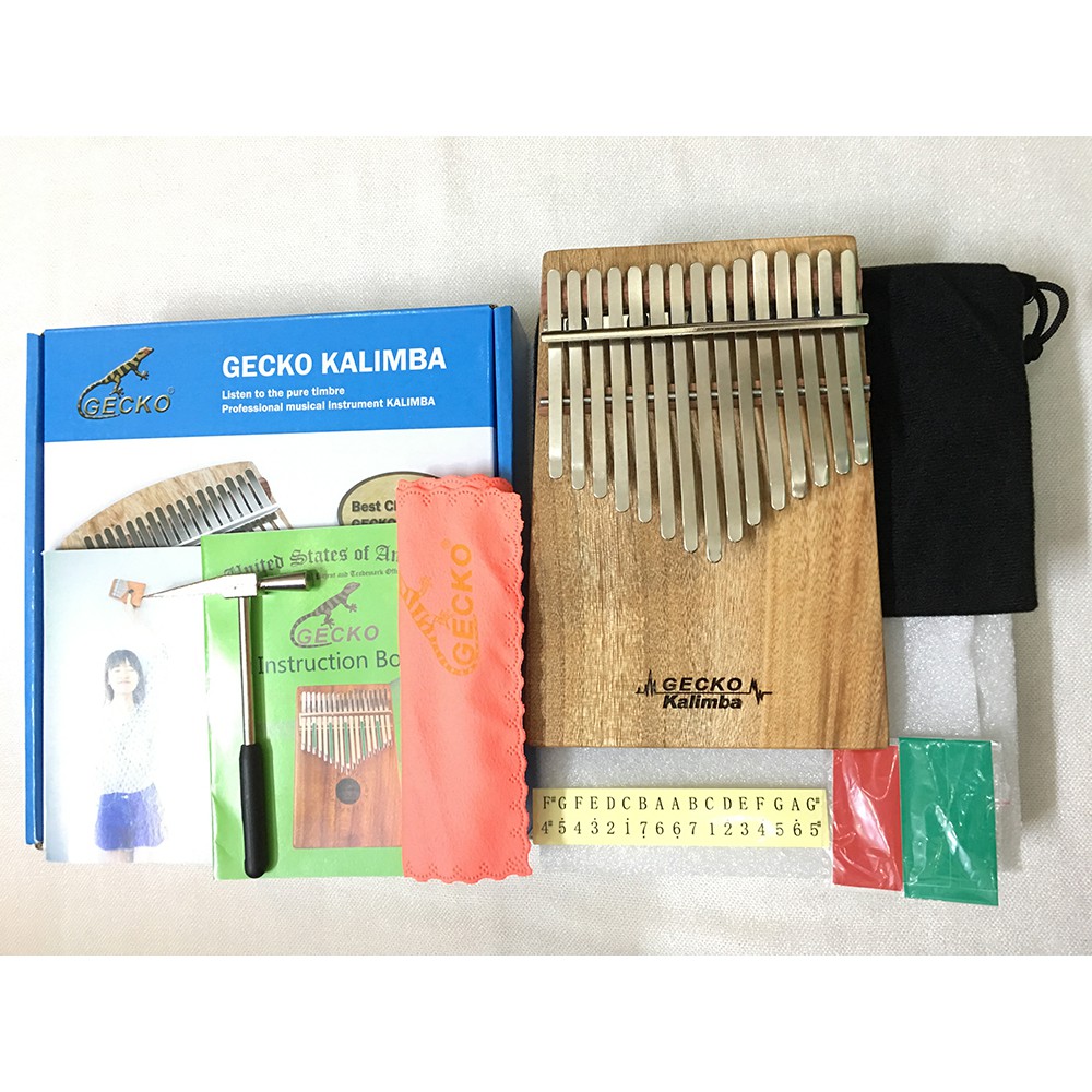 MIỄN PHÍ HỌC ĐÀN KHI MUA ĐÀN KALIMBA GECKO 15 PHÍM K15CAP GỖ NGUYÊN TẤM - HÀNG CÓ SẴN