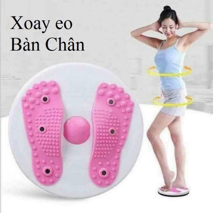 Đĩa xoay eo xanh giảm mỡ bụng kích thích huyệt vị bàn chân