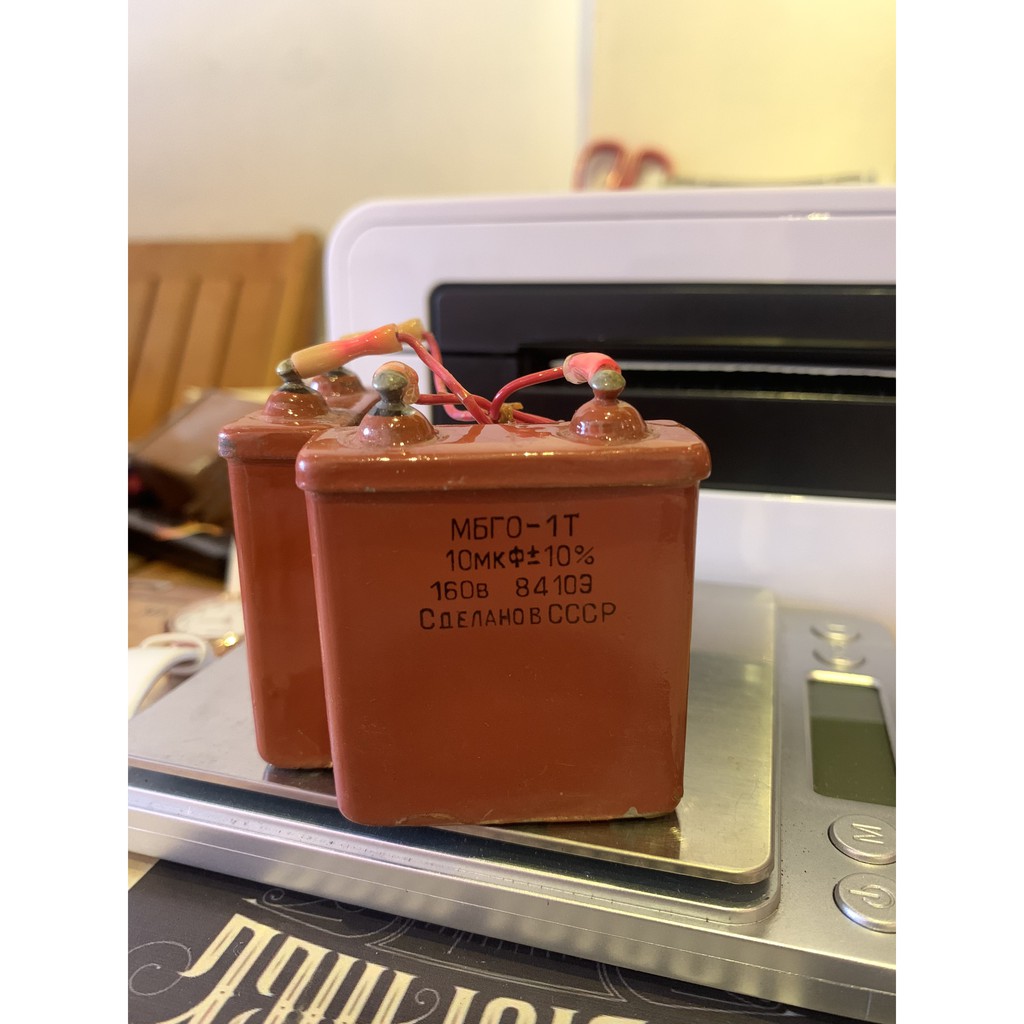 Tụ dầu Nga 10mk 160v dỡ phá máy trị số chuẩn