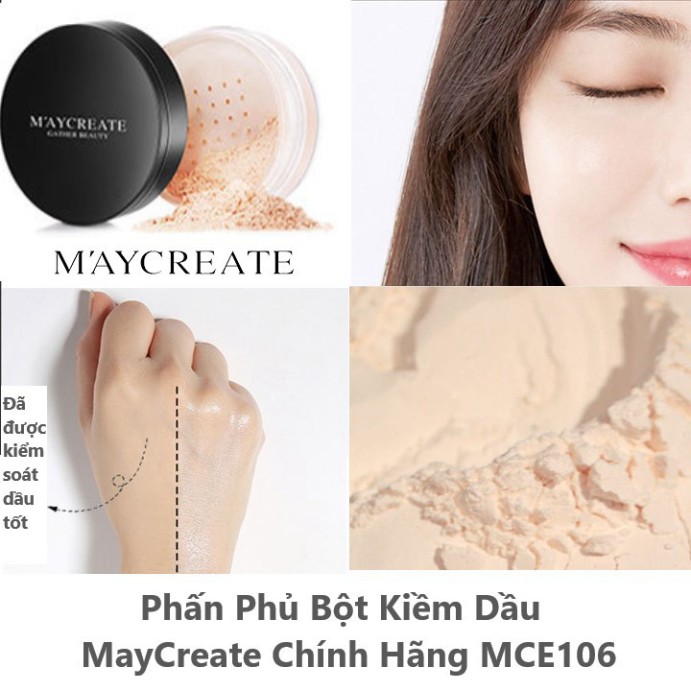 Phấn Phủ Bột Kiềm Dầu MayCreate