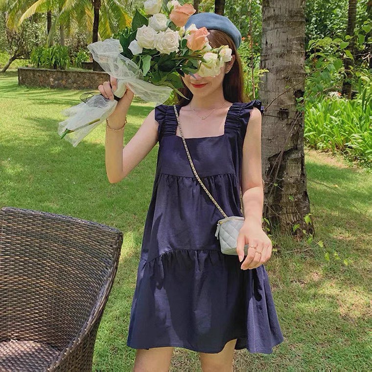 Váy hai dây đuôi cá T-store kiểu dáng baby doll xinh xắn đáng yêu