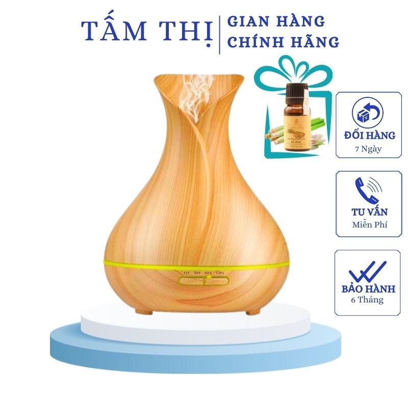 Máy Khuếch Tán Tinh Dầu TẤM THỊ Aroma Tulip 550Ml Phun Sương Tạo Ẩm Tỏa Hương Thơm Phòng Giúp Đuổi Muỗi & Côn Trùng