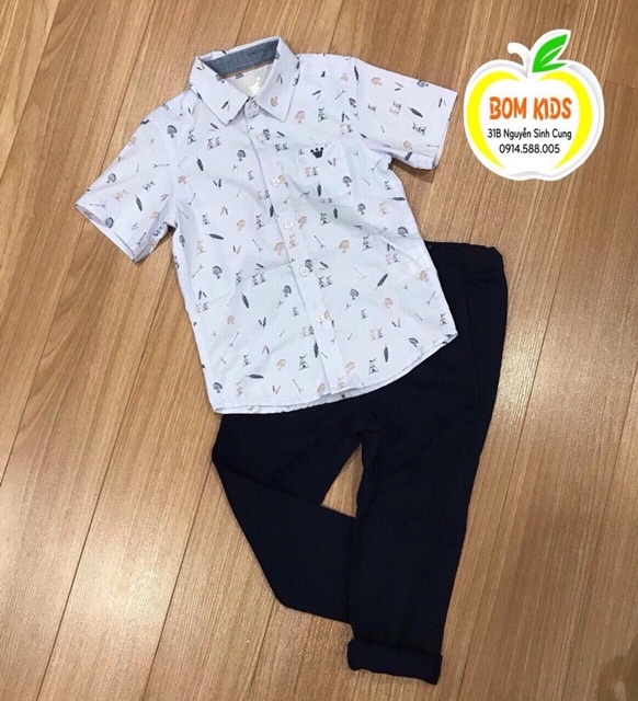 ÁO SƠ MI SIZE ĐẠI CHO BÉ TRAI CỰC ĐẸP