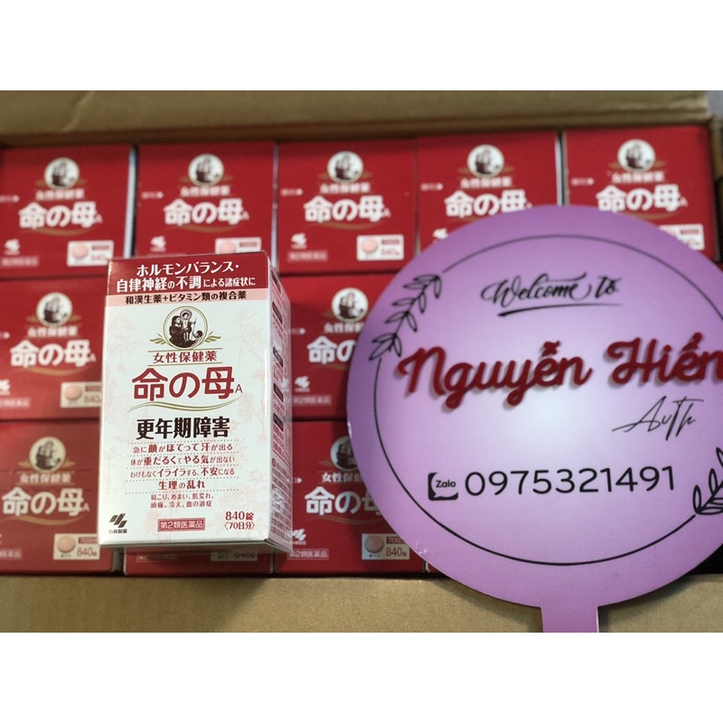 Viên Uống Hỗ Trợ Phụ Nữ Tuổi Tiền Mãn Kinh Kobayashi 840v + 24v Nhật Bản( MẪU MỚI )