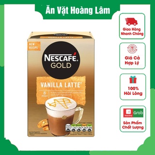 Cà phê hòa tan nescafe gold cappuccino và vanilla latte hộp 124gr date t10/2023