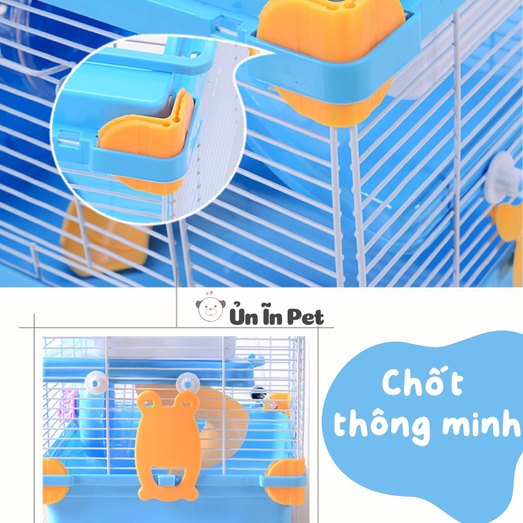 Chuồng hamster, Lồng nắp kính 3 TẦNG SIZE LỚN