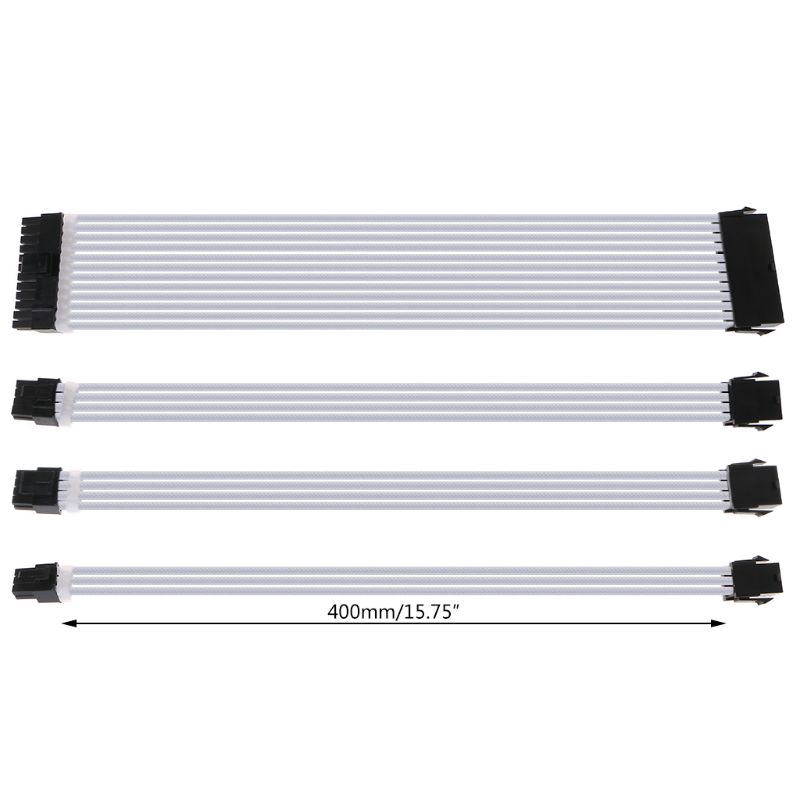 Bộ cáp mở rộng nguồn Pc 30 / 40cm 24pin 8-pin 6pin 4 + 4pin chất lượng cao