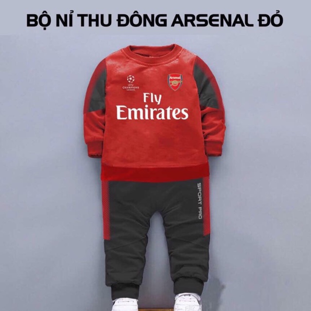 Bộ nỉ thu đông bé trai