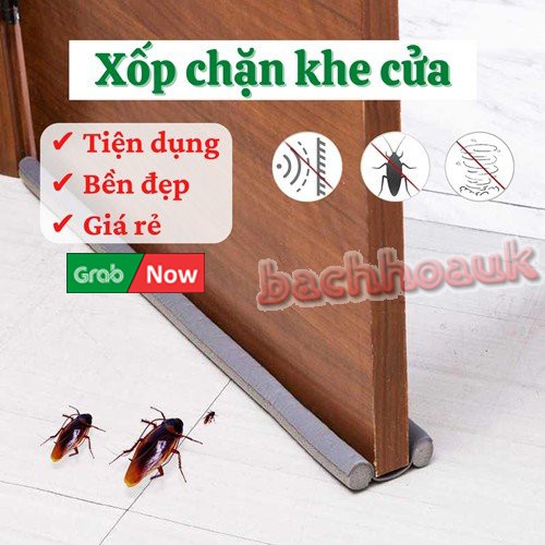 Nẹp xốp chặn khe cửa chống ồn 🍓𝑭𝒓𝒆𝒆𝒔𝒉𝒊𝒑🍓 ngăn côn trùng, bụi bẩn, ngăn thoát gió điều hoà, tránh kẹt chân tay trẻ nhỏ