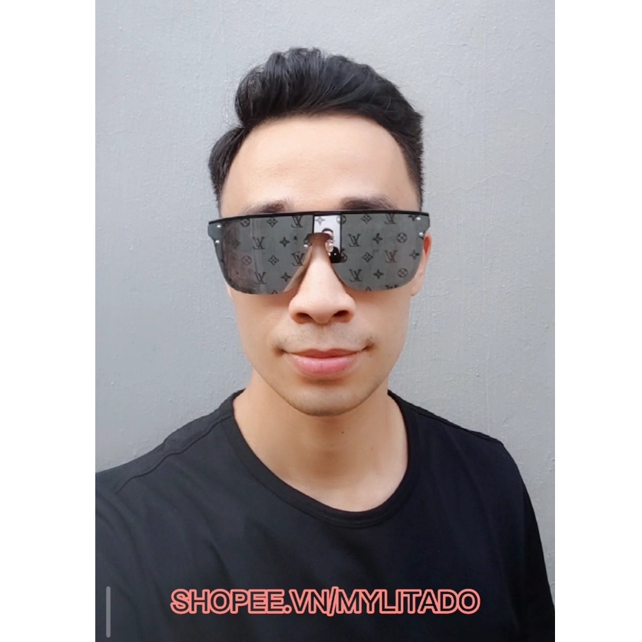 Kính mát nam nữ Hàng Hiệu LV GENZ chống UV400, thiết kế mắt vuông dễ đeo màu sắc thời trang 1082