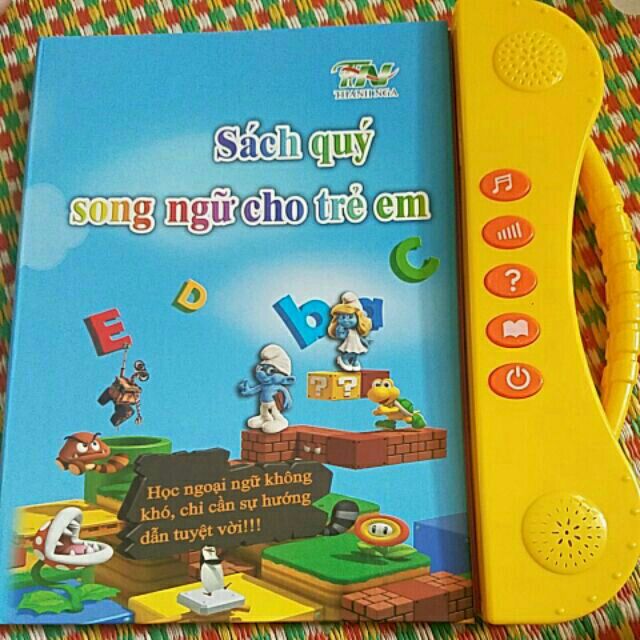 Sách điện tử song ngữ cho trẻ tặng kèm pin