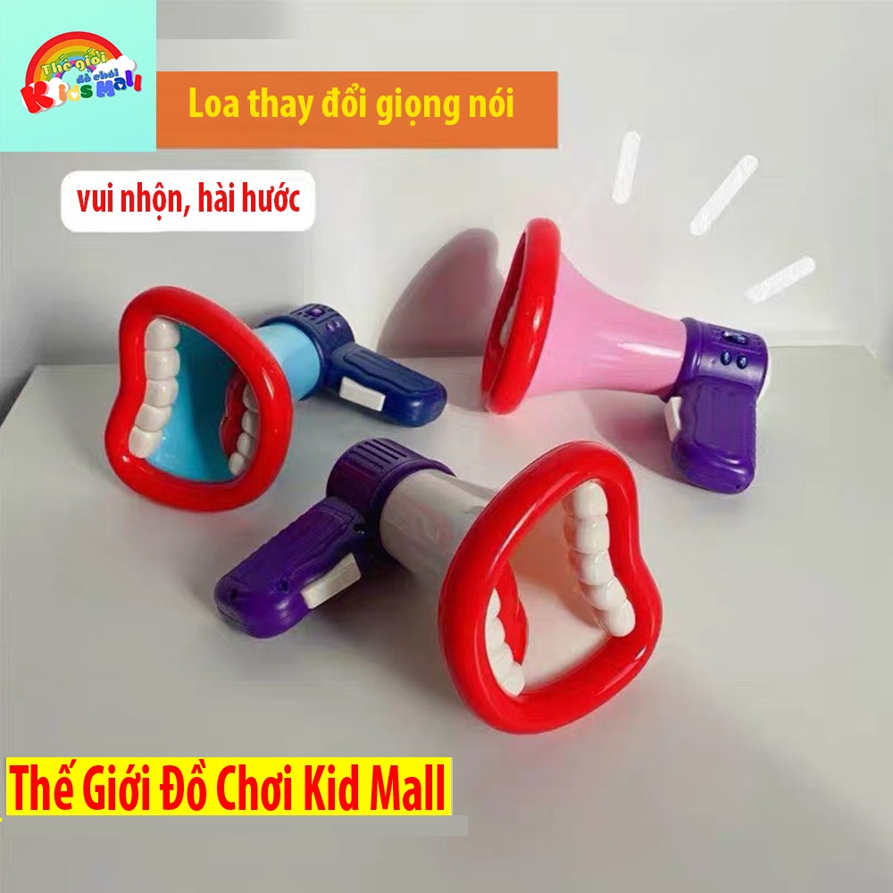 Loa thay đổi âm thanh, giọng nói hài hước, Đồ chơi âm nhạc loa phóng thanh trẻ em chơi nhà