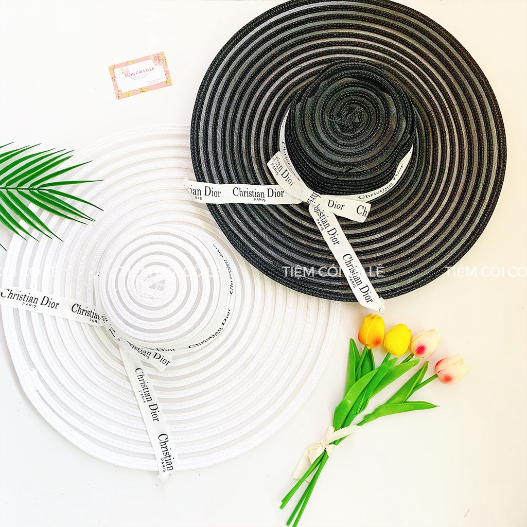 Nón cước vành rộng đi biển siêu sang hàng đẹp loại 1 - Tiệm Cói Cô Lê