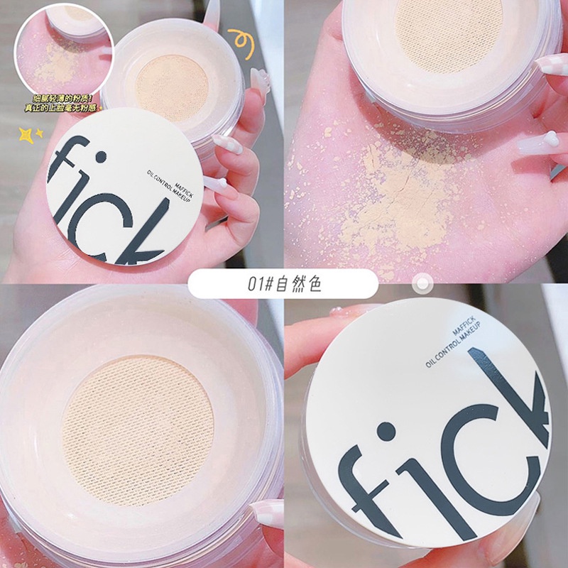 Phấn phủ dạng bột Maffick, phấn phủ kiềm dầu mỏng nhẹ che khuyết điểm F37 Sammi beauty