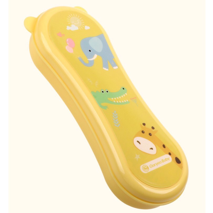 [CHÍNH HÃNG] SET ĐŨA TẬP ĂN Goryeo Baby Hàn Quốc Kèm Thìa Dĩa