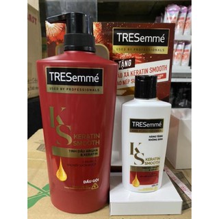 Dầu gội tresemme 650 màu đỏ tặng kèm tiếp 140 g