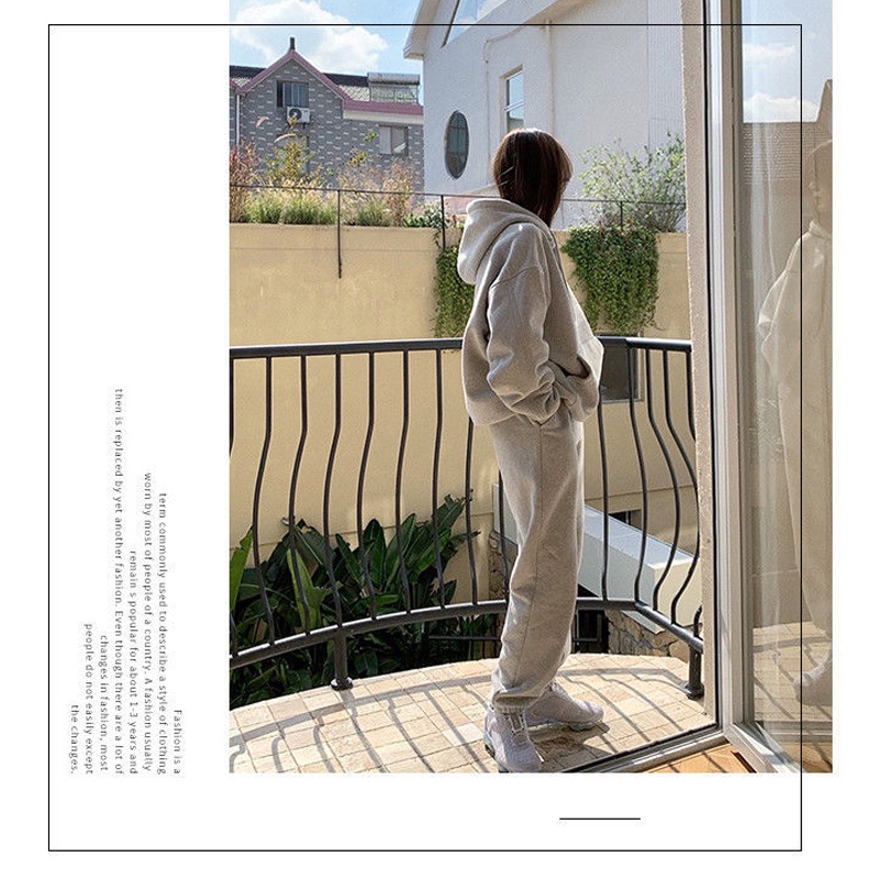 IMAODOU Sẽt Áo Hoodie Cotton Dáng Rộng   Quần Dài Phong Cách Hàn Quốc Trẻ Trung (Có Bán Lẻ) | BigBuy360 - bigbuy360.vn