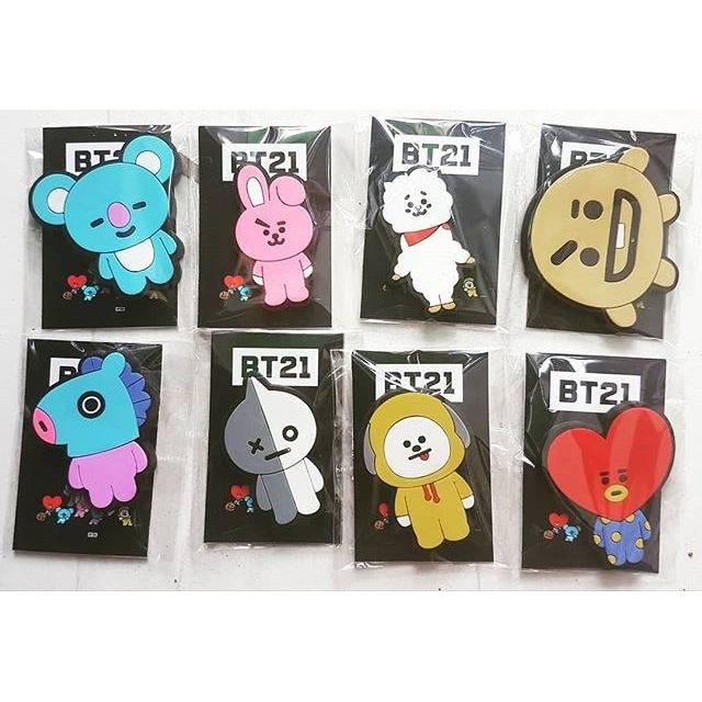 Nam Châm Silicone In Hình Các Nhân Vật Bt21 Của Bts