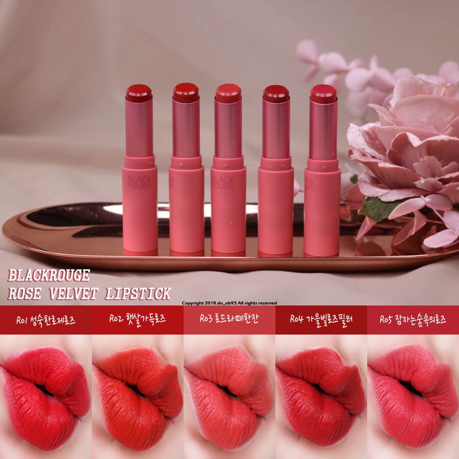 ( Có sẵn ) Son thỏi Blackrouge Rose Velvet Lipstick