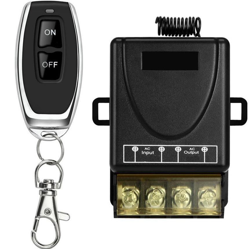 Công tắc bật tắt máy bơm nước từ xa xuyên tường công suất lớn 30A/220V-ĐEN,công tắc wif