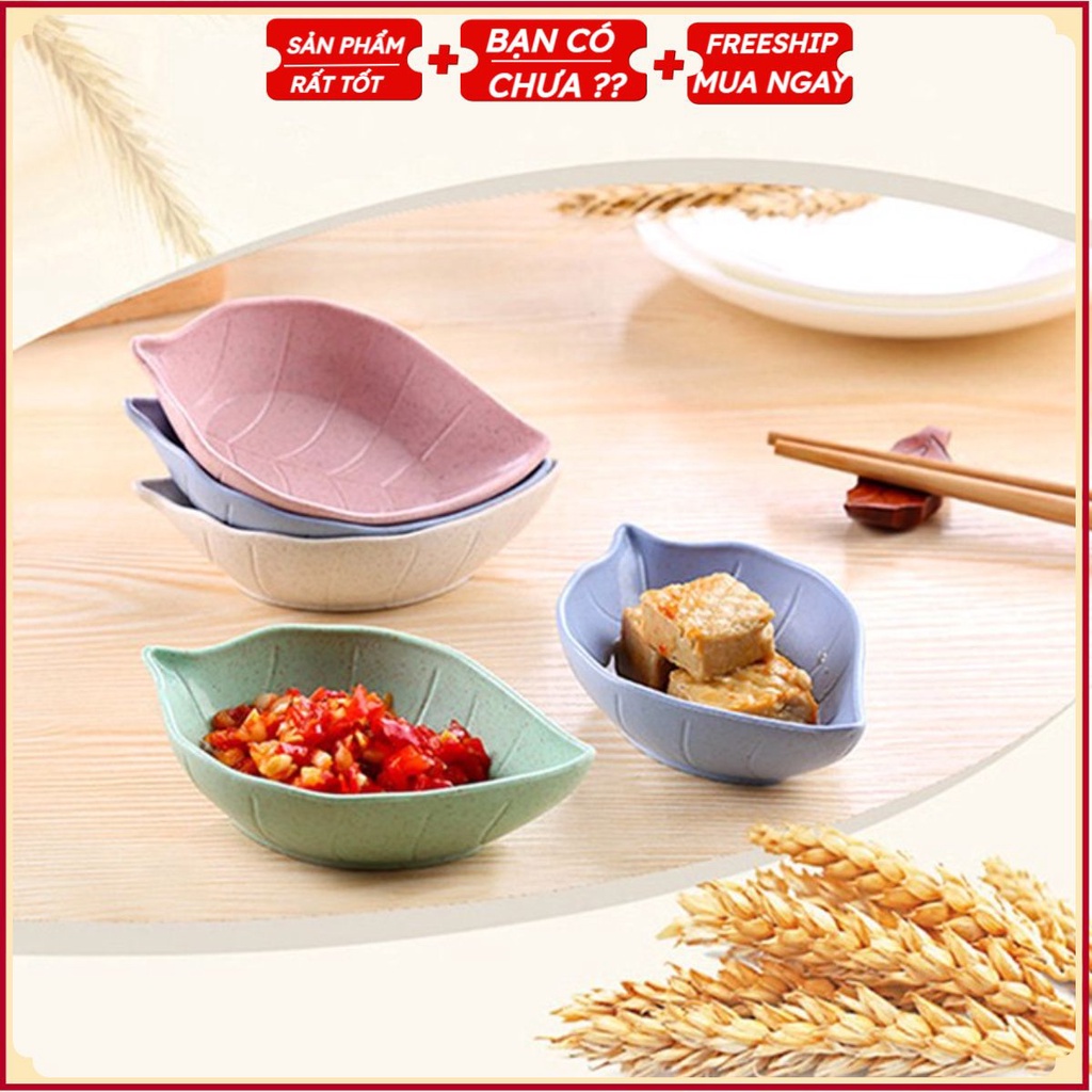 #Đĩa Khay Đựng Gia Vị 1 Ngăn HÌNH ĐẸP (CHỌN NHIỀU HÌNH) - Chén Bát Nhỏ Đựng Nước Mắm Chấm Đồ Ăn Lúa Mạch