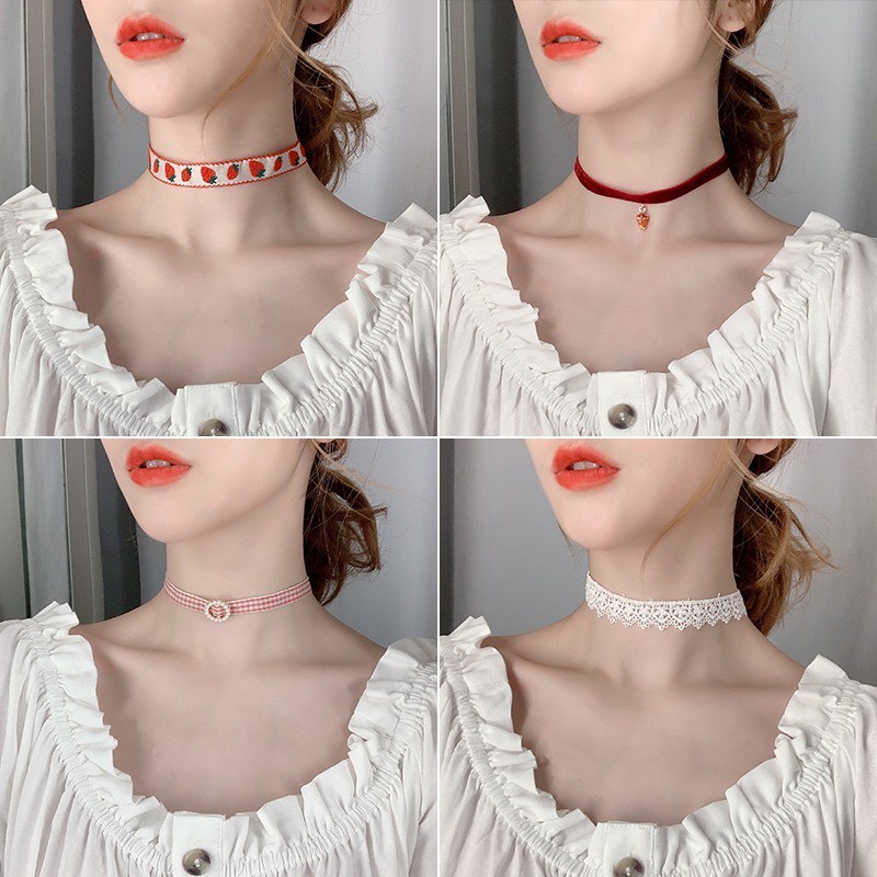 Vòng cổ choker phong cách Hàn Quốc thời trang