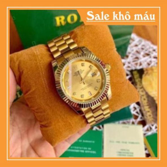 [Free Sip]  [Siêu Phẩm]  Đồng hồ nam rolex dây đặc thép không rỉ không bay màu - Rolex_collections