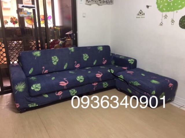 BỌC GHẾ SOFA hoạt tiết hoa baby nền xám độc đáo cho ghế sofa 1,2,3,4 chỗ