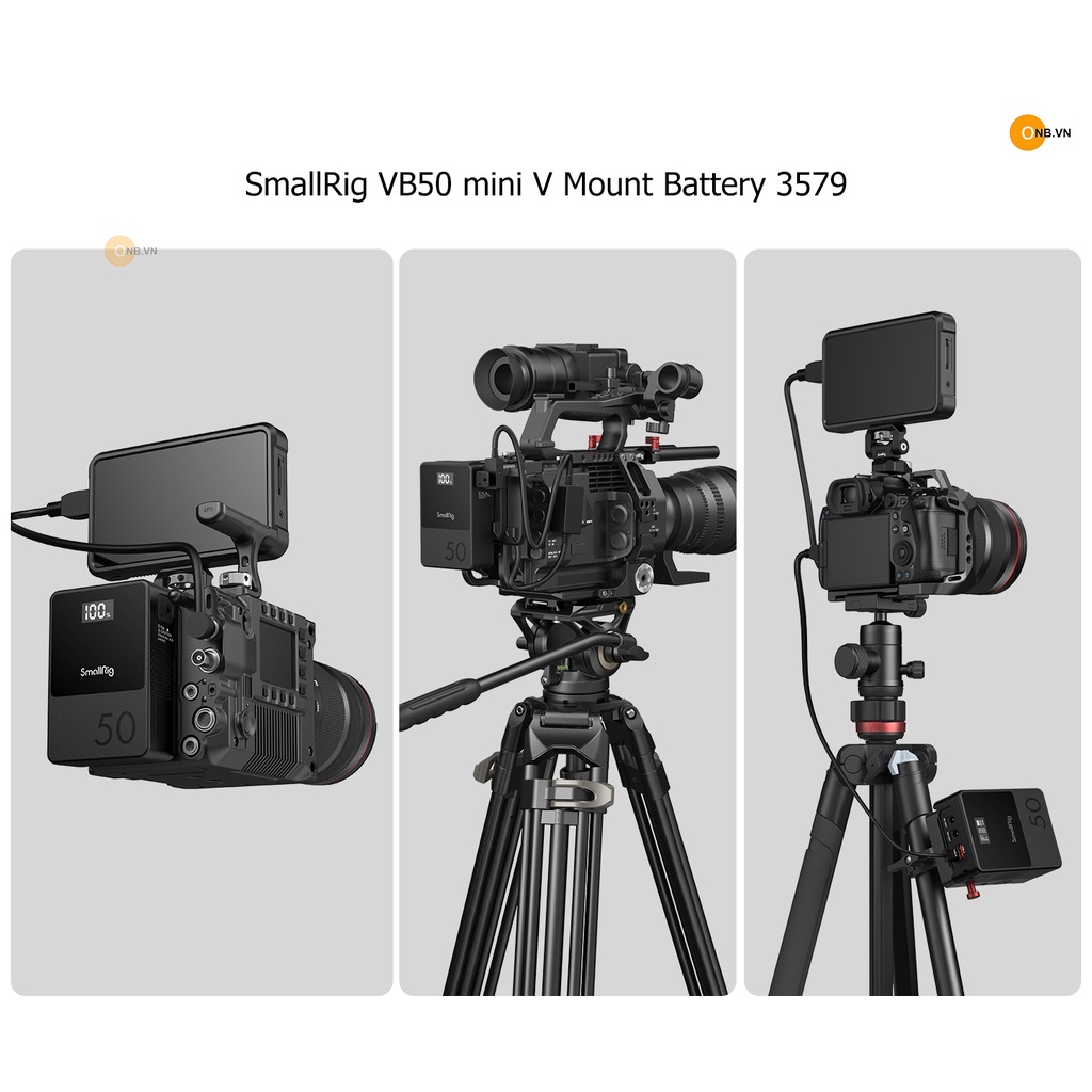 SmallRig VB99 mini V Mount Battery 3580 - Pin V Mount mẫu mới 2023