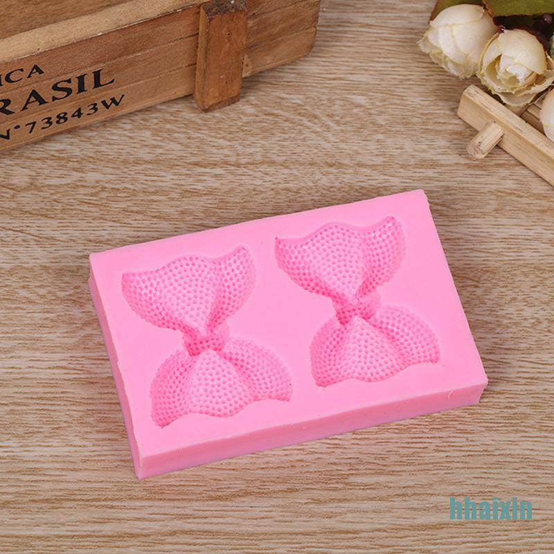 Khuôn Silicone Tạo Hình Trang Trí Bánh Kem Hình Nơ