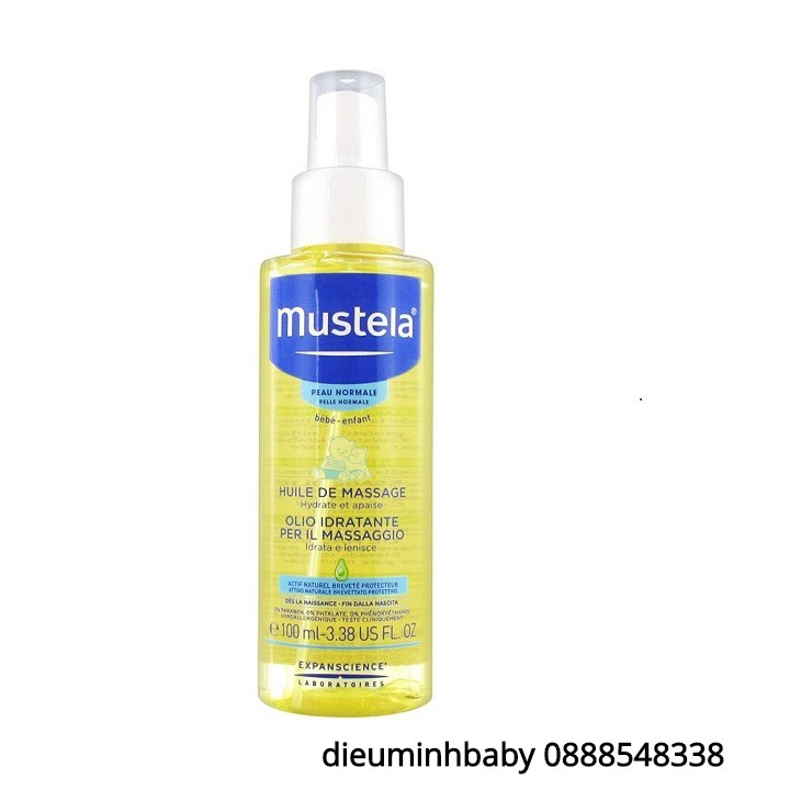 [CHÍNH HÃNG] BABY OIL DẦU MASSAGE MUSTELA CHO BÉ 100ml