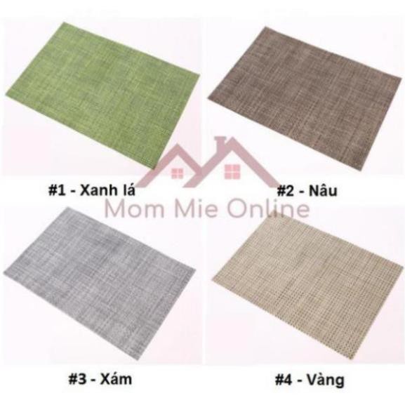 Tấm lót bàn ăn đan mảnh phong cách Tây phương - L010