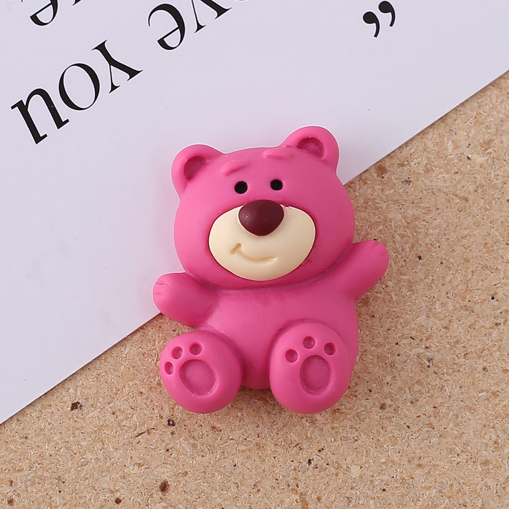 gấu dâu winnie the pooh Resin phụ kiện dép Crocs charm DIY khóa giày crocs jibbitz Nhựa trang sức Phụ kiện trang trí giày crocs nút trang trí điện thoại di động Nắp đậy / Khung ảnh / Cốc nước / Túi Nguyên liệu làm phụ kiện handmade sáng tạo