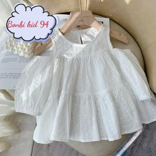 Set Bộ Bé Gái Áo Vải Thô Đũi Quần Umi Mềm Mịn Cho Bé Gái (sz 8-20kg) BB 94