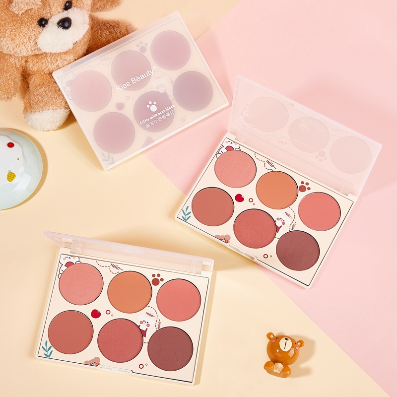 Phấn Má Hồng Kiss Beauty Màu nude Tự Nhiên Tiện Dụng NO.83131