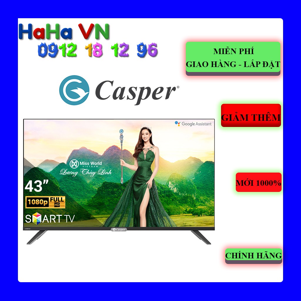 Smart Tivi Casper 43FX6200 43 inch - Màn hình tràn viền