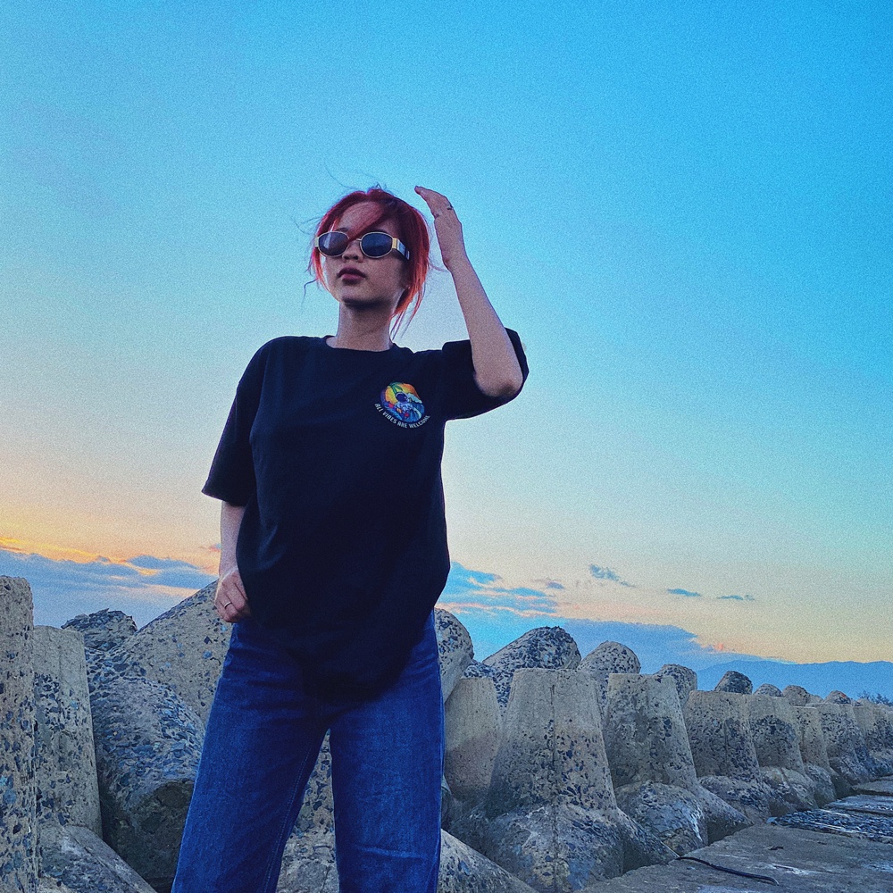 Áo Thun Local brand Astro Ocean - Trắng/Đen