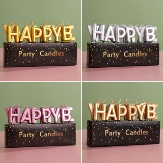 Nến Happy Birthday trang trí tiệc sinh nhật
