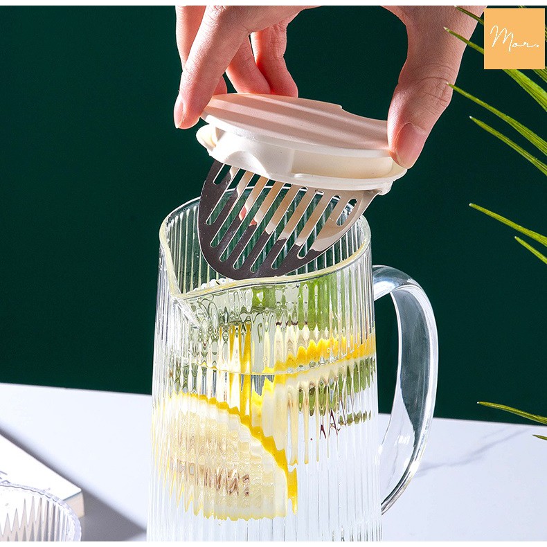 Bình nước thủy tinh chịu nhiệt - 1.3L