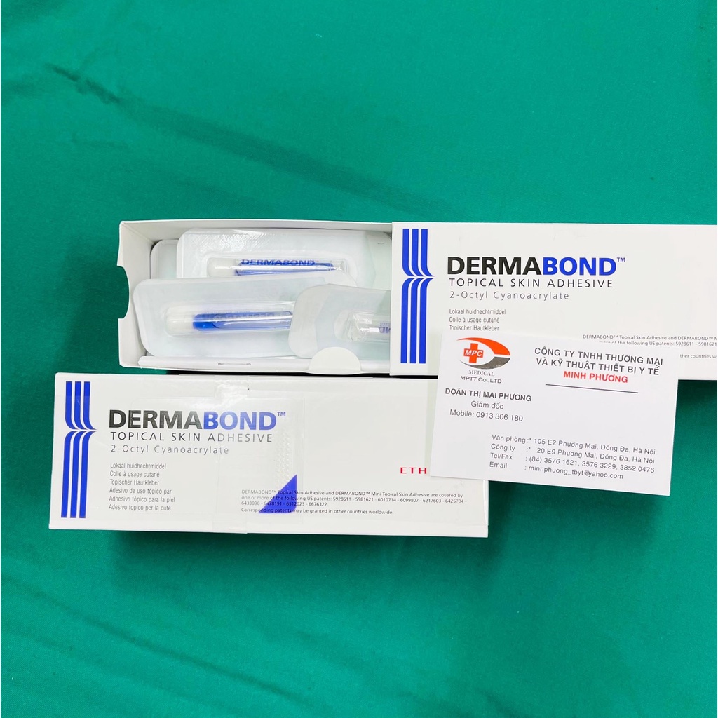Keo dán da tại chỗ Dermabond dùng trong thẩm mỹ